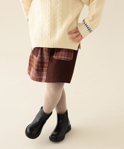 日本童裝 BEAMS mini 毛呢格仔裙褲 90-140cm 女童款 秋冬季 PANTS