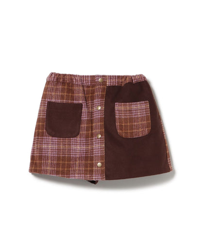 日本童裝 BEAMS mini 毛呢格仔裙褲 90-140cm 女童款 秋冬季 PANTS
