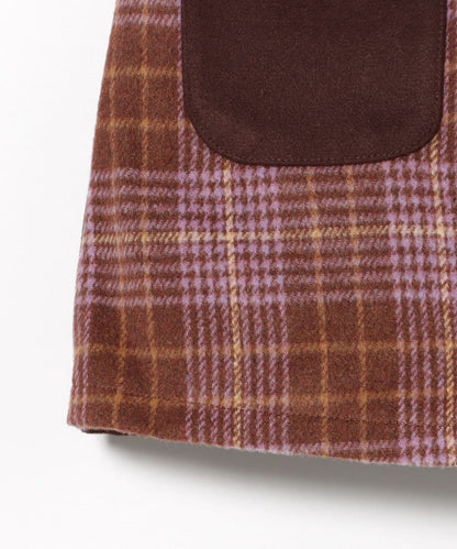 日本童裝 BEAMS mini 毛呢格仔裙褲 90-140cm 女童款 秋冬季 PANTS