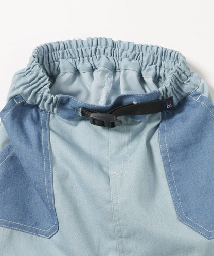 Japanese children's clothing BEAMS mini contrast pocket skirt 90-150cm girls summer SKIRTS 