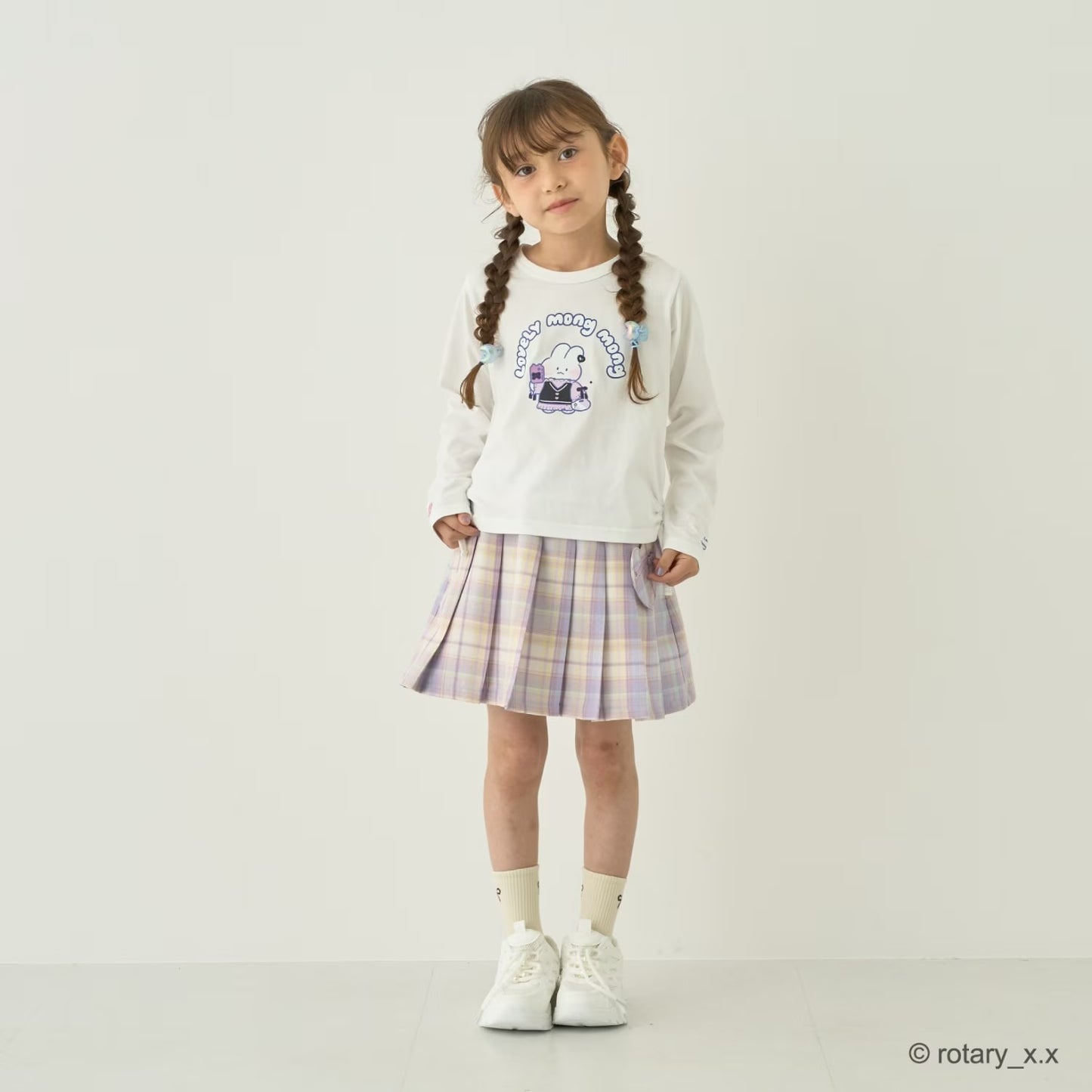 日本童裝 Ly# mine 學生妹格子百褶裙 100-150cm 女童款 秋季 SKIRTS 萬聖節 Cosplay服裝 Halloween攪鬼特輯