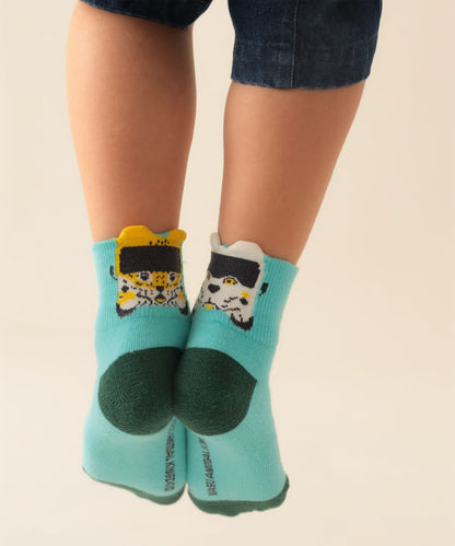 日本直送 BEAMS mini 【COLLABORATION】那須どうぶつ王国 日本製 襪一對 16-21cm 襪系列