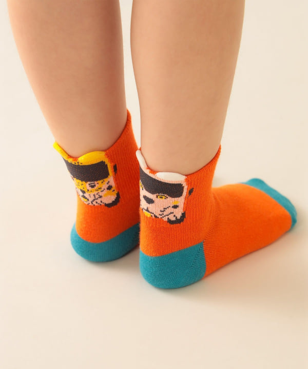 日本直送 BEAMS mini 【COLLABORATION】那須どうぶつ王国 日本製 襪一對 16-21cm 襪系列