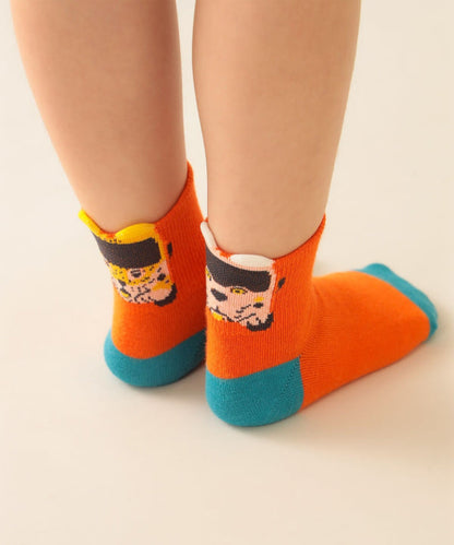 日本直送 BEAMS mini 【COLLABORATION】那須どうぶつ王国 日本製 襪一對 16-21cm 襪系列