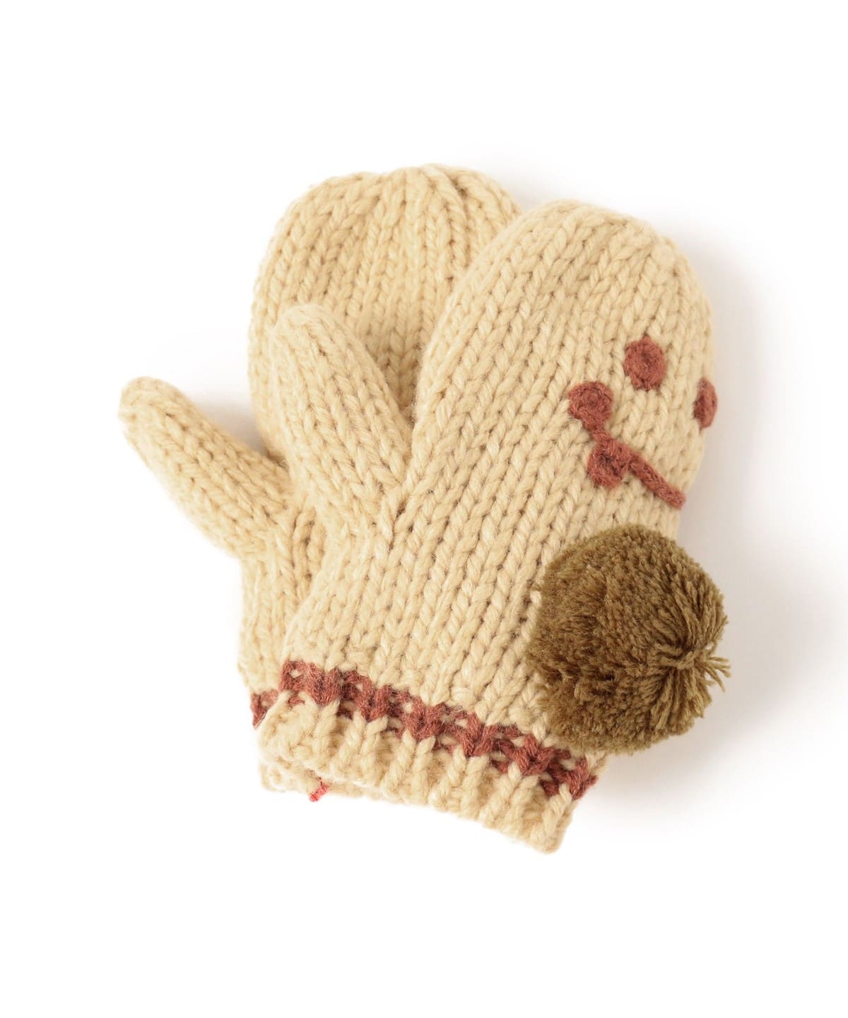 日本直送 BEAMS mini 夾針織手套 Free Size 手套系列