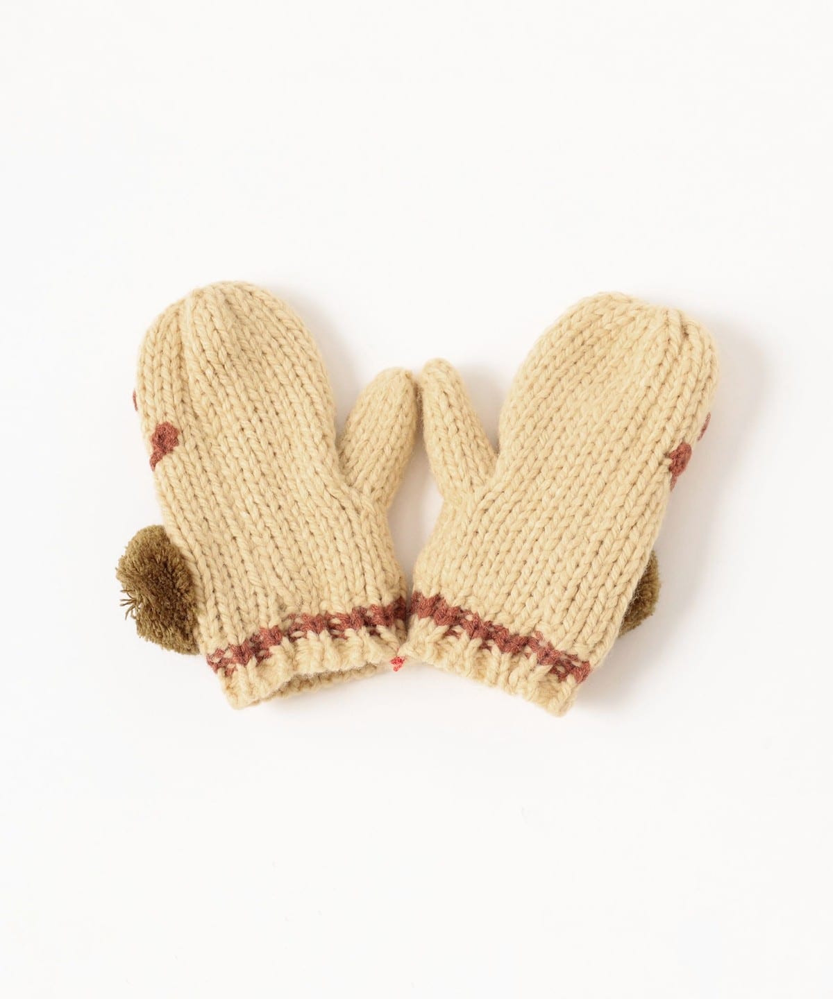 日本直送 BEAMS mini 夾針織手套 Free Size 手套系列