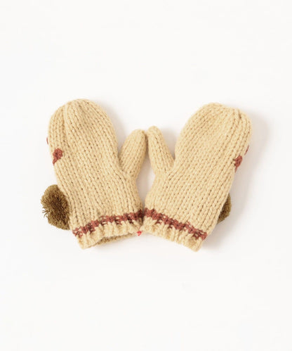 日本直送 BEAMS mini 夾針織手套 Free Size 手套系列