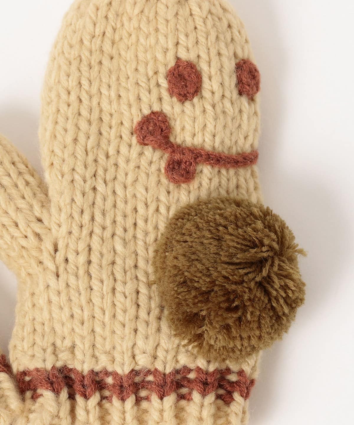 日本直送 BEAMS mini 夾針織手套 Free Size 手套系列