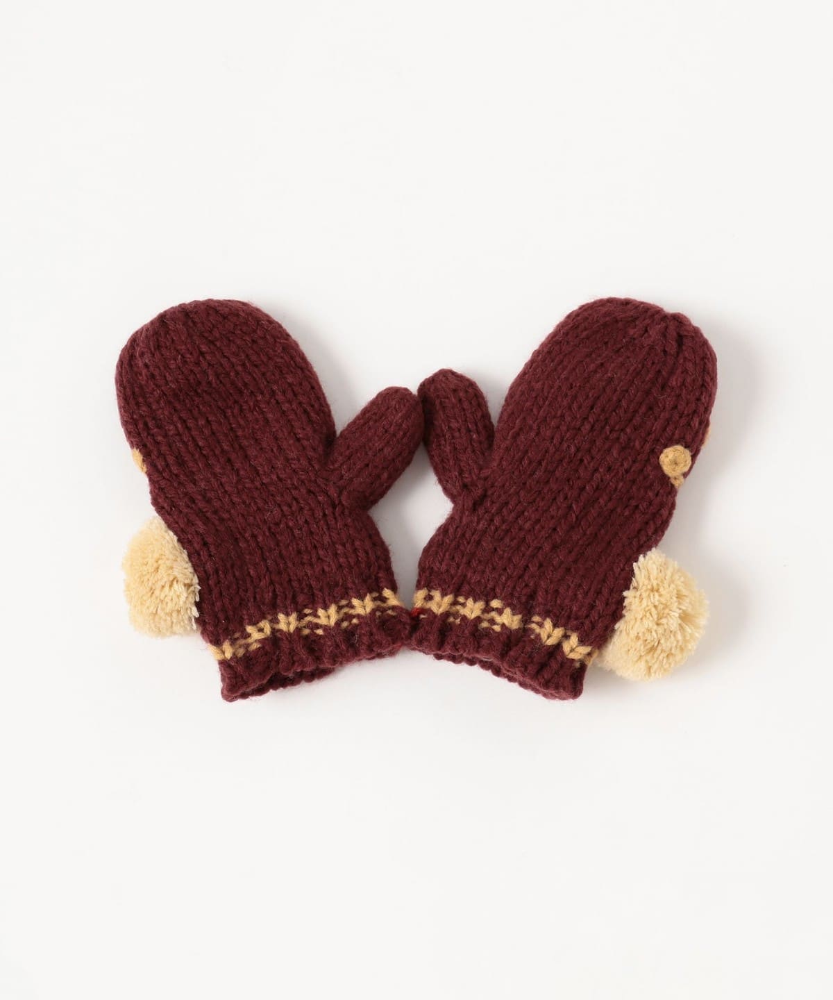 日本直送 BEAMS mini 夾針織手套 Free Size 手套系列