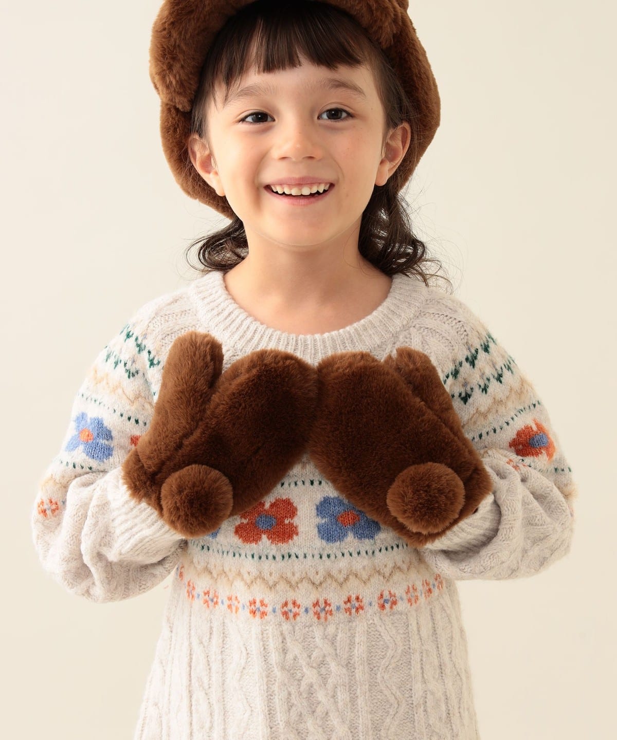 日本直送 BEAMS mini 毛毛手套 Free Size 手套系列