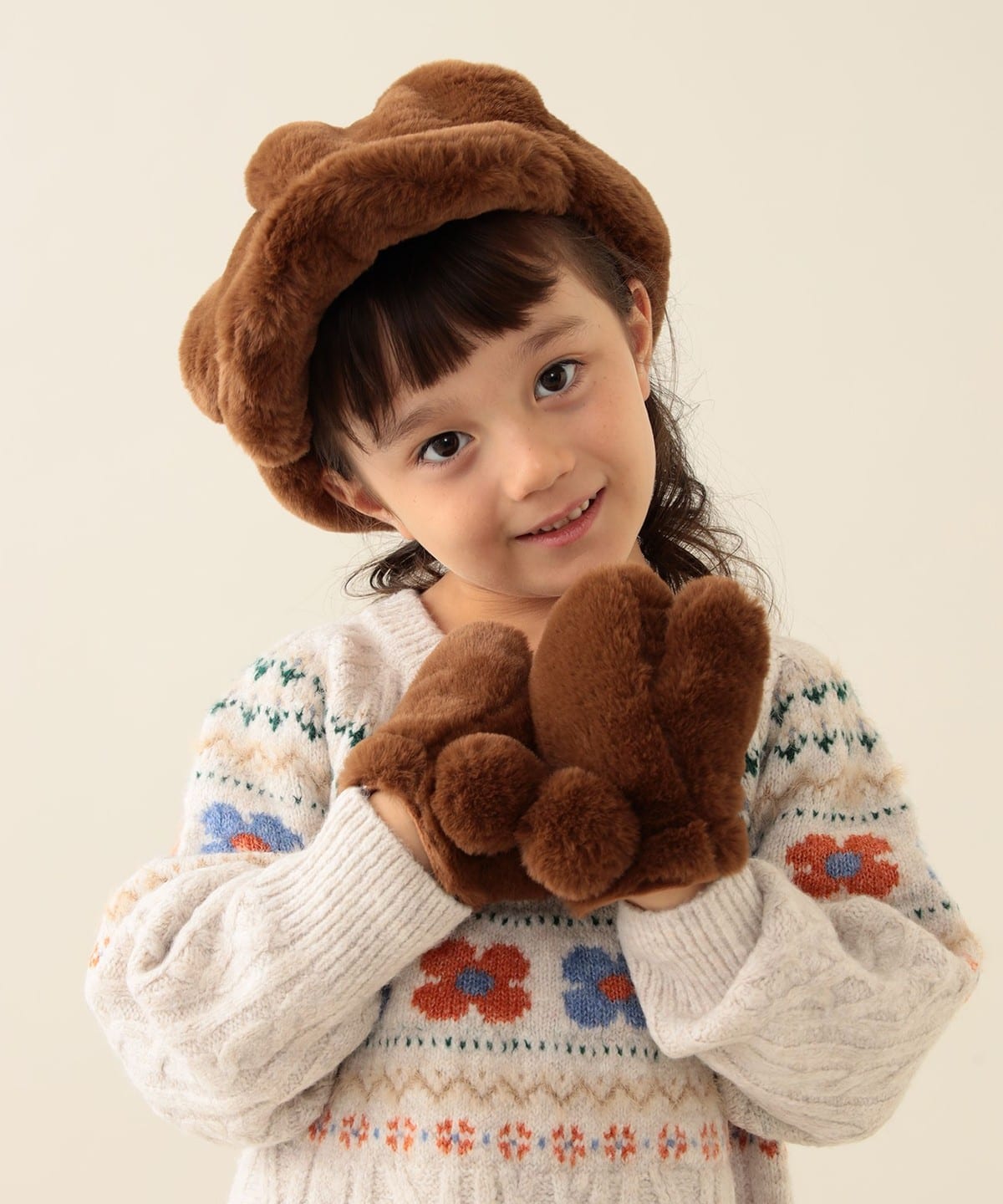 日本直送 BEAMS mini 毛毛手套 Free Size 手套系列