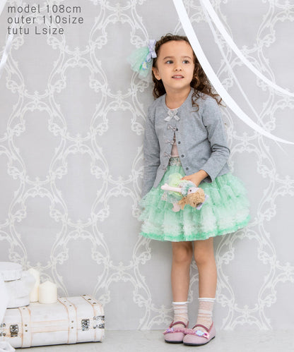 Japanese children's clothing panpantutu UV protection quick-drying series ruffled jacket 80-150cm girls summer outerwear 