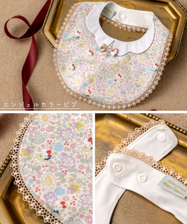 日本童裝 panpantutu x Sanrio Hello Kitty 可繡名 口水巾＋抽繩袋＋裙褲 三件套裝 女童款 初生嬰兒 夏季 PANTS 日常用品