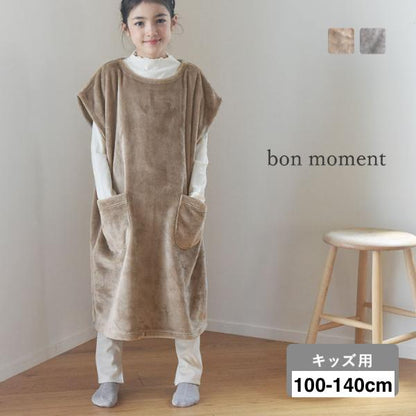 日本直送 超細纖維絨毛套頭睡袋/家居服 100-140cm 親子裝 男童款/女童款 秋冬季 睡袋系列