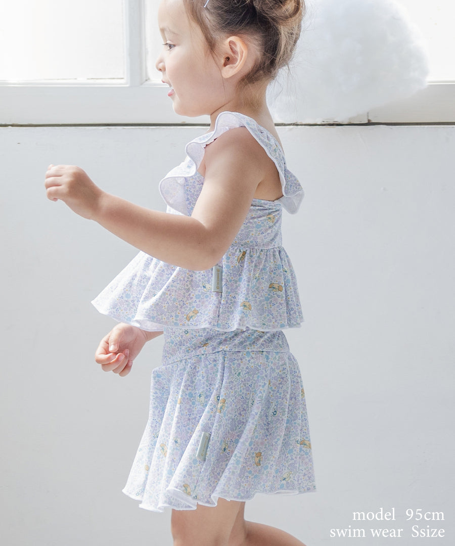 日本童裝 panpantutu x Sanrio Cinnamoroll 泳衣兩件套裝 95-130cm 女童款 夏季 夏日玩水泳衣特輯