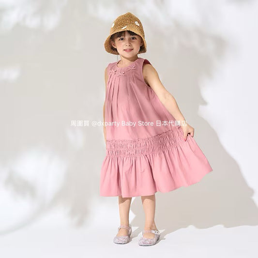 Japanese children's clothing Ly# mine bow vest dress 100-150cm girls summer dresses 