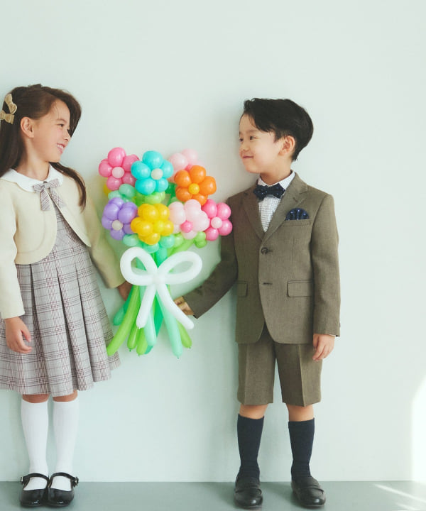 日本童裝 BEAMS mini 禮服兩件套裝 110-130cm 女童款 冬季 OUTERWEAR DRESSES 面試/宴會/表演