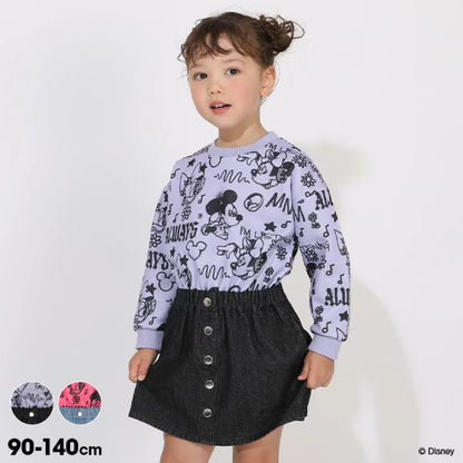 日本童裝 BDL x Disney 衛衣拼接連身裙 90-140cm 女童款 冬季 DRESSES