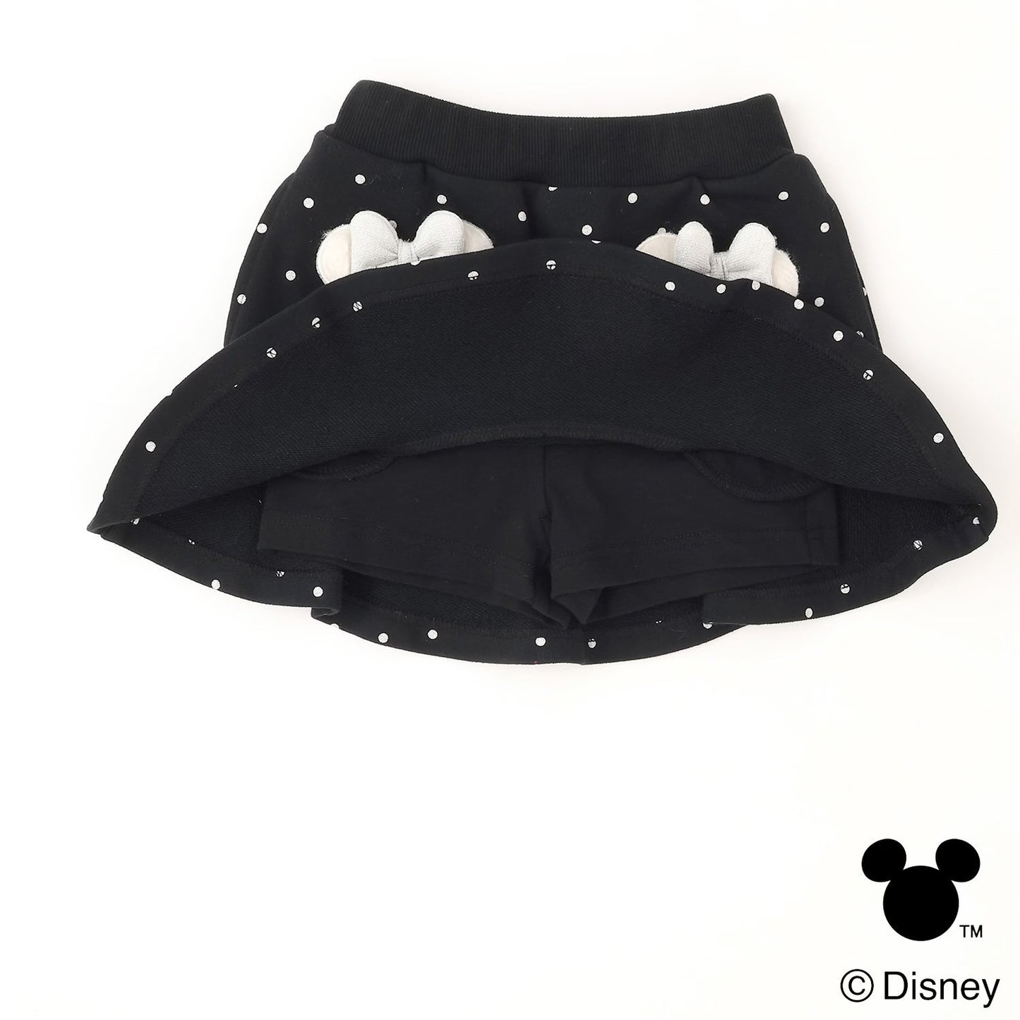 日本童裝 pe#main x Disney 毛毛圖案短裙 80-130cm 女童款 冬季 SKIRTS 聖誕紅/新年紅