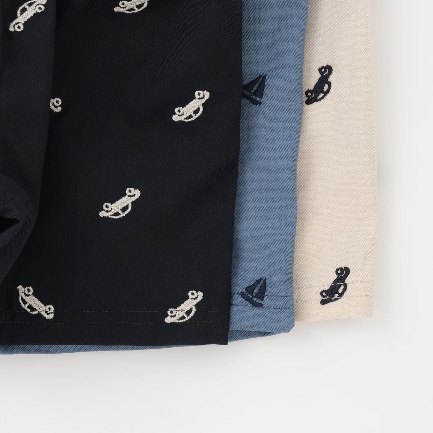 日本童裝 pe#main 刺繡圖案短褲 80-130cm 男童款 夏季 PANTS