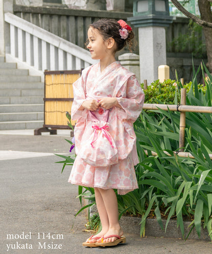 日本童裝 panpantutu 櫻 日本浴衣 日本和服 95-150cm 女童款 夏季 DRESSES 日本夏祭慶典特輯