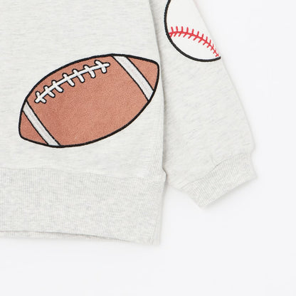 日本童裝 pe#main 球類貼花長袖上衣 80-130cm 男童款 夏季 TOPS