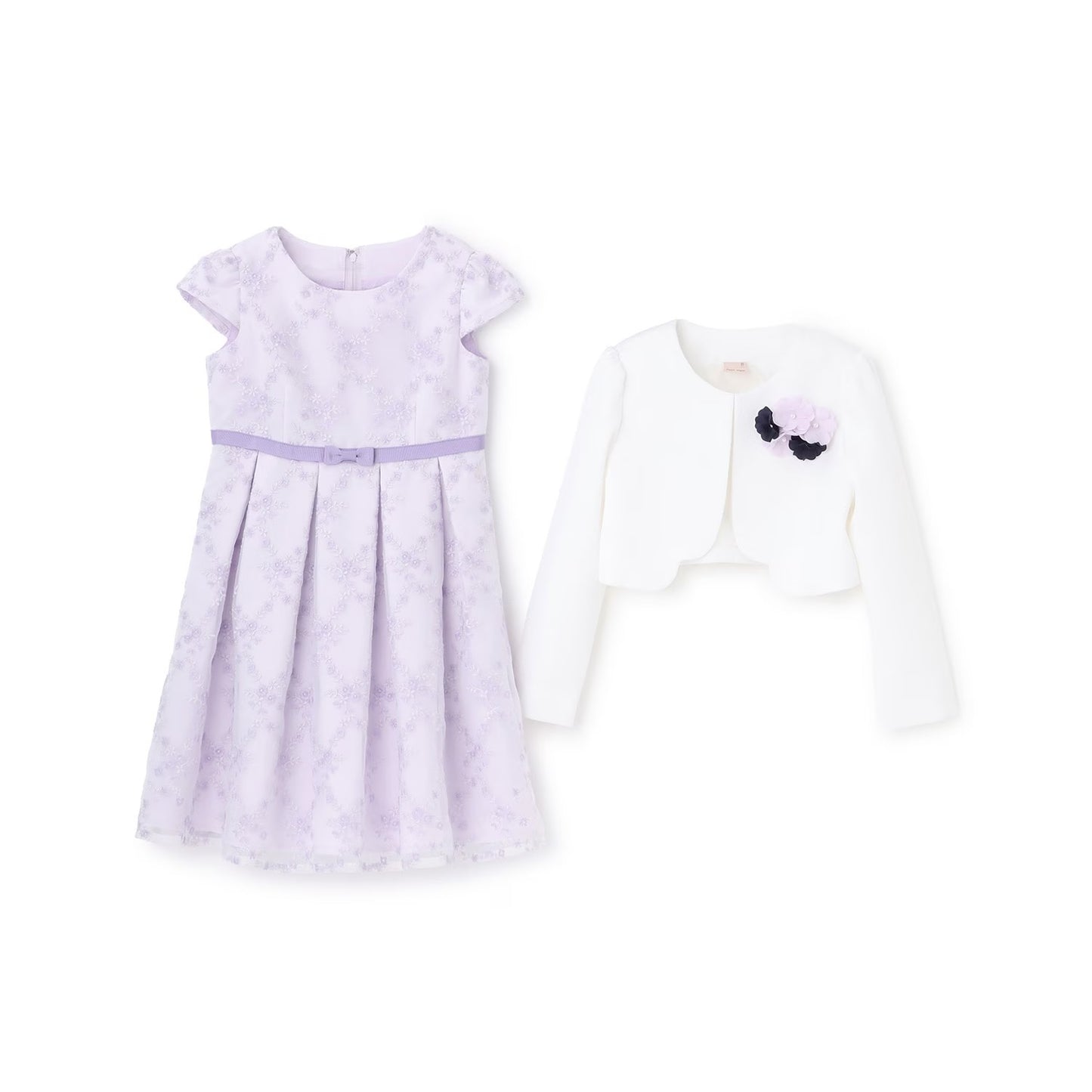 日本童裝 pe#main 禮服兩件套裝 110-130cm 女童款 冬季 OUTERWEAR DRESSES 面試/宴會/表演