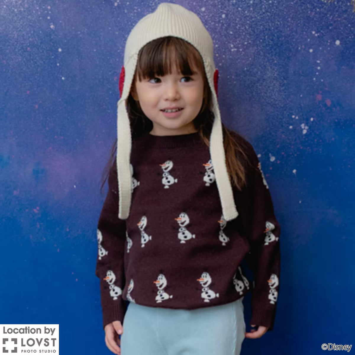 日本童裝 pe#main x Disney Princess 針織毛衣 80-130cm 女童款 秋季 TOPS