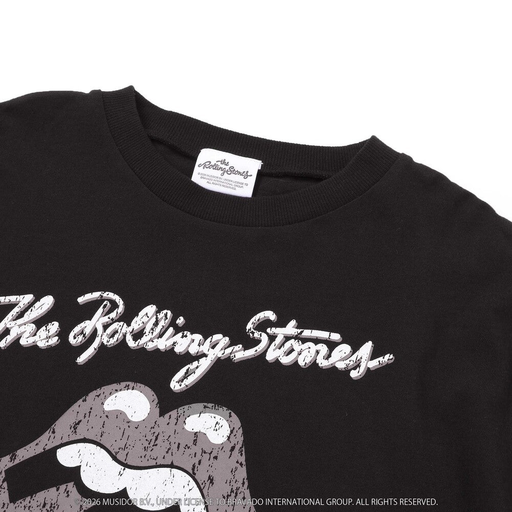 日本童裝 Slap Slip x The Rolling Stones 前後印花長袖上衣 Free Size 大人款 秋季 TOPS 其他品牌童裝