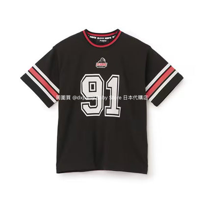 Japanese XLARGE KIDS number printed tops 90-140cm boys' summer TOPS 
