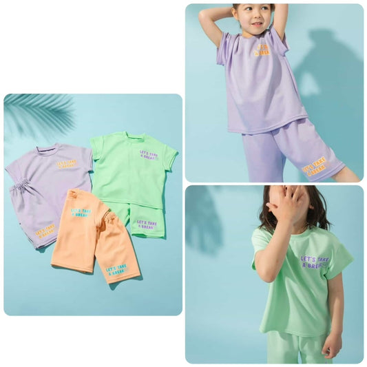 BREEZE Cooling Pajamas (80-140cm) for Boys and Girls (Summer Pajamas) 
