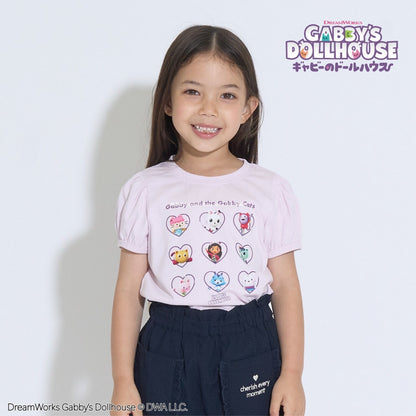 Japanese children's clothing Ly# mine x GABBY'S DOLLHOUSE printed top 100-130cm girls summer TOPS 