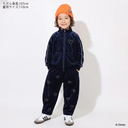 日本童裝 BDL x Disney 絲絨運動外套 80-140cm 男童款/女童款 秋季 OUTERWEAR 聖誕紅/新年紅
