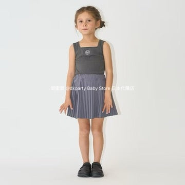 Japanese children's clothing Ly# mine square neck vest 100-150cm girls summer TOPS 