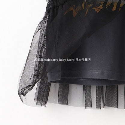 Japanese children's clothing X-girl Stages tulle butt top 90-140cm girls summer TOPS 