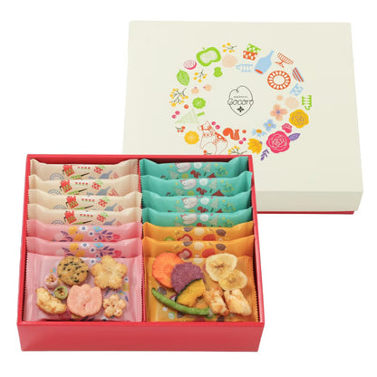 日本直送 麻布十番Cocoro 花吹過來米菓禮盒 8/14/20袋入 新年行運發財特輯 Happy New Year 馬年 限定手信