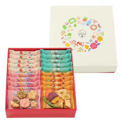 日本直送 麻布十番Cocoro 花吹過來米菓禮盒 8/14/20袋入 新年行運發財特輯 Happy New Year 馬年 限定手信