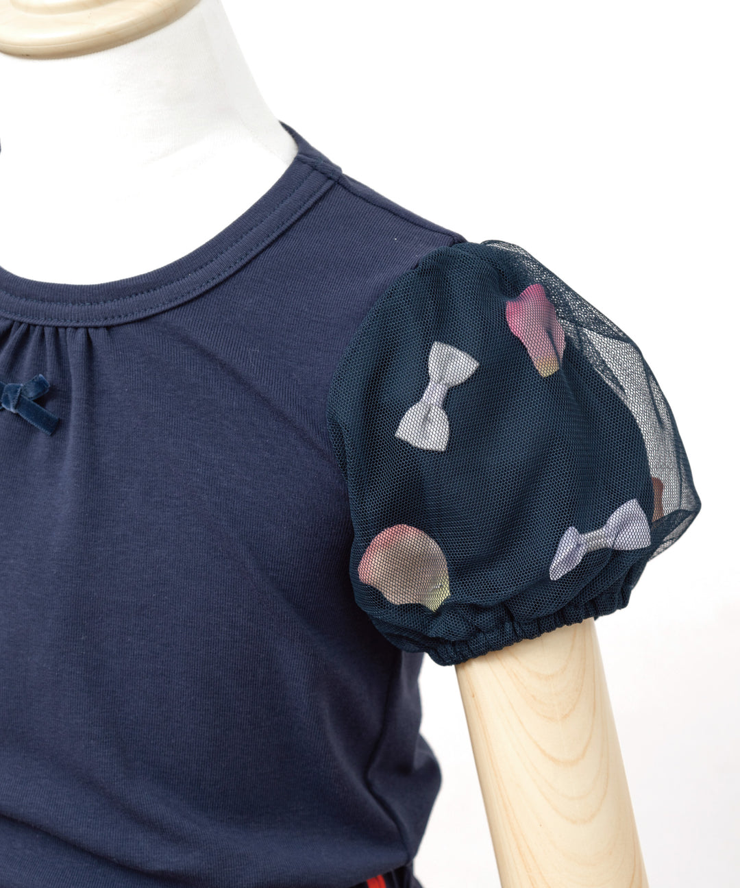 Japanese children's clothing panpantutu puff sleeve top 80-150cm girls summer TOPS 