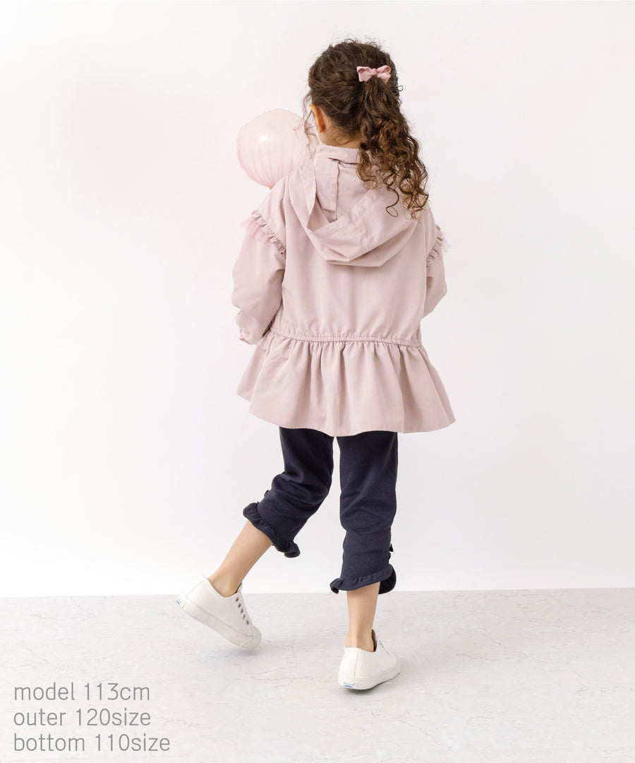 日本童裝 panpantutu 防UV 裙邊連帽外套 80-150cm 女童款 夏季 OUTERWEAR