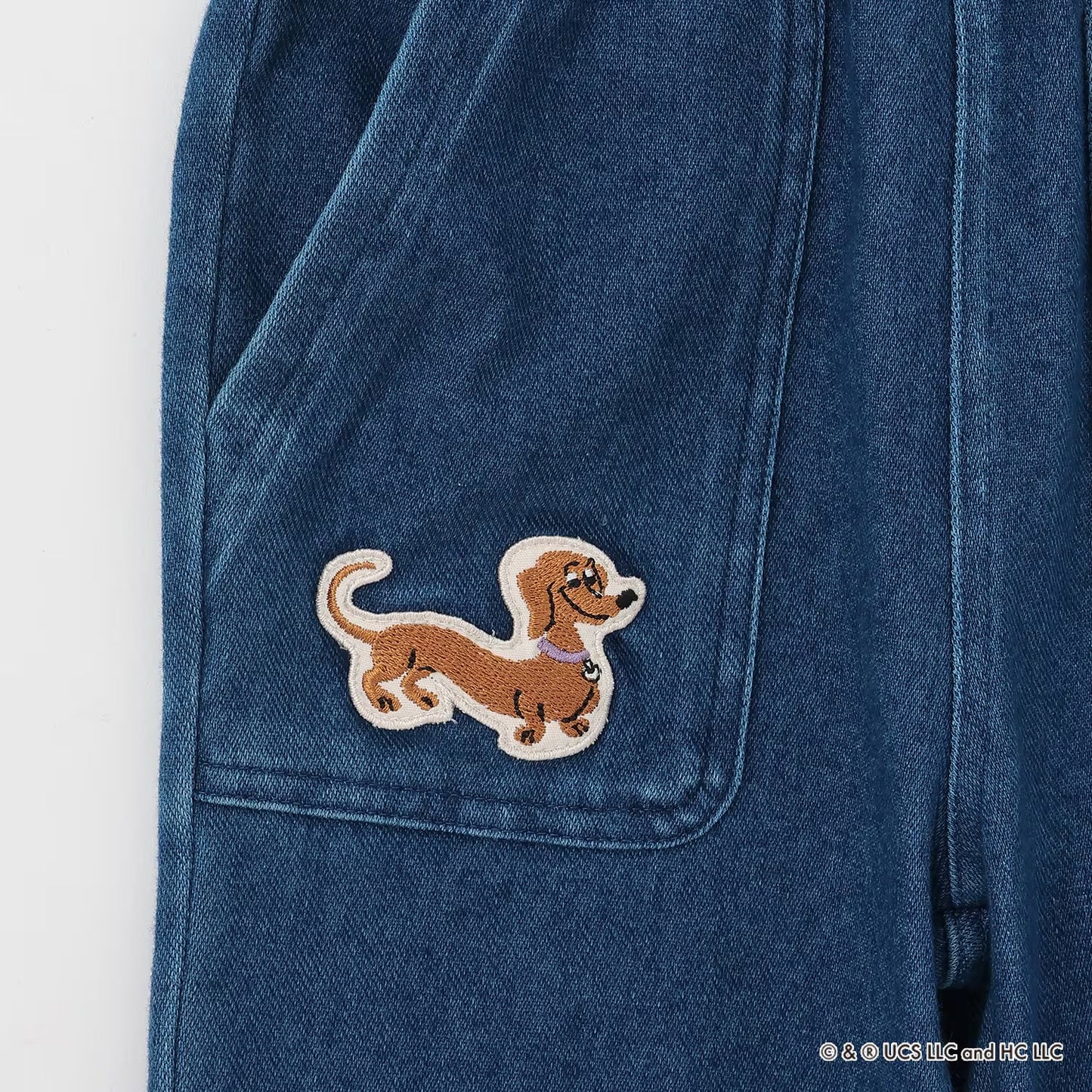 日本童裝 pe#main x Curious George 工裝長褲 80-130cm 男童款 冬季 PANTS