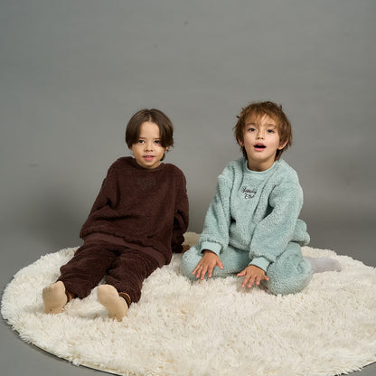 日本童裝 b・R# 絨毛睡衣套裝 100-150cm 男童款 冬季 TOPS PANTS 睡衣系列