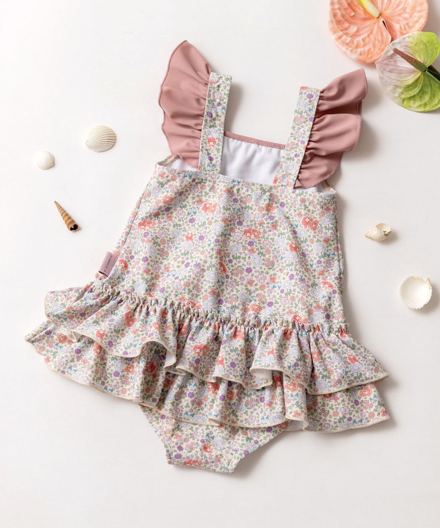 日本童裝 panpantutu x Sanrio My Melody 連體泳衣 95-130cm 女童款 夏季 夏日玩水泳衣特輯