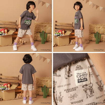 日本童裝 Branshes x Disney ToyStory 印花拼接短褲 90-140cm 男童款/女童款 夏季 PANTS