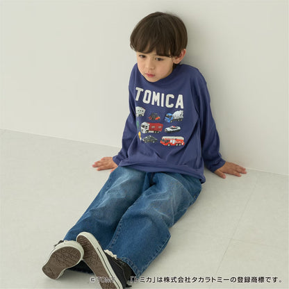 日本童裝 b・R# x Tomica 印花上衣 90-130cm 男童款 秋季 TOPS