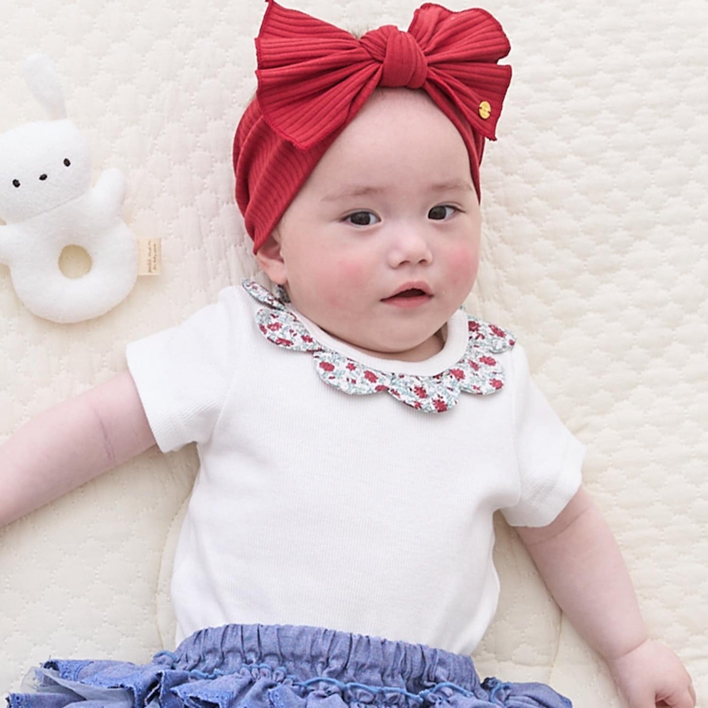 日本童裝 pe#main 碎花領連衣70-80cm 女童款 初生嬰兒 夏季 Jumpsuit