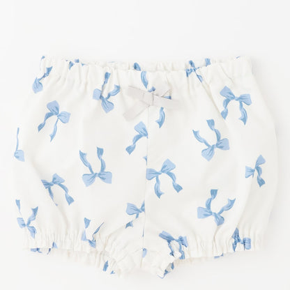 日本童裝 pe#main 蝴蝶結印花兩件套裝 70-80cm 女童款 初生嬰兒 夏季 TOPS PANTS