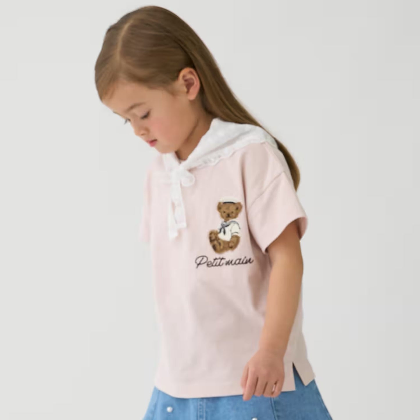 日本童裝 pe#main 熊仔刺繡上衣 80-130cm 男童款/女童款 夏季 TOPS
