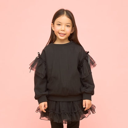 日本童裝 Ly# mine 速乾系列 柔軟薄紗衛衣 100-150cm 女童款 冬季 TOPS