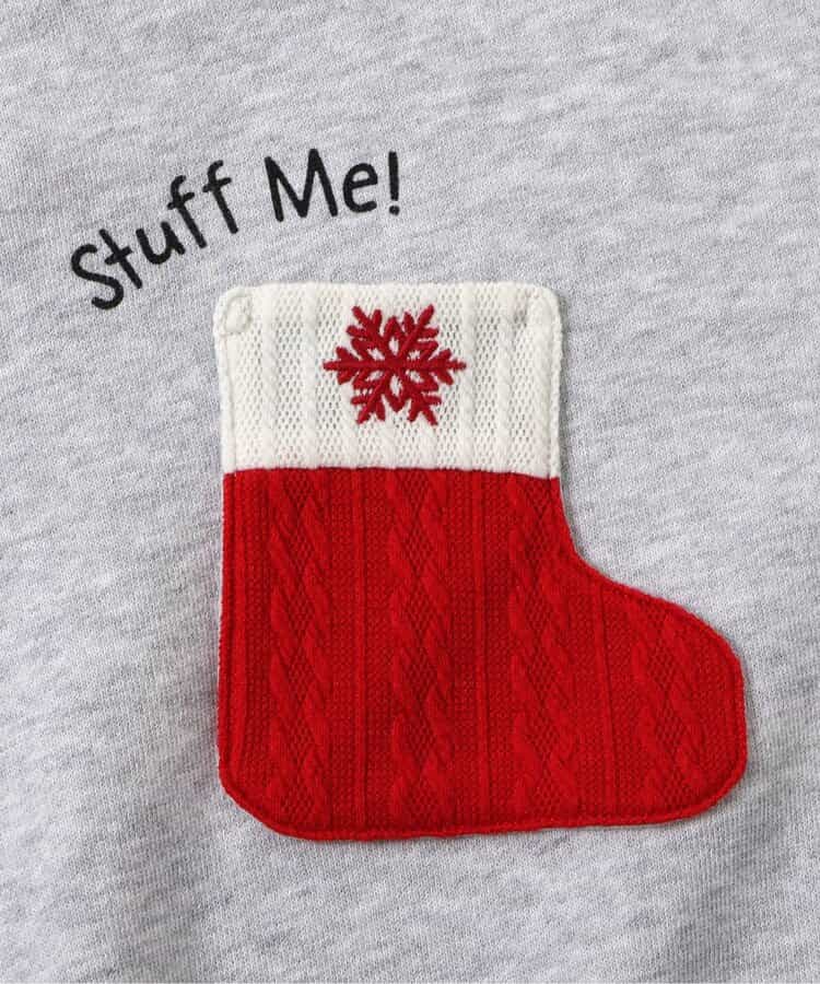 日本童裝 BREEZE 聖誕襪口袋衛衣 80-140cm 男童款/女童款 冬季 Tops Christmas 聖誕快樂特輯 聖誕服裝/飾物配件