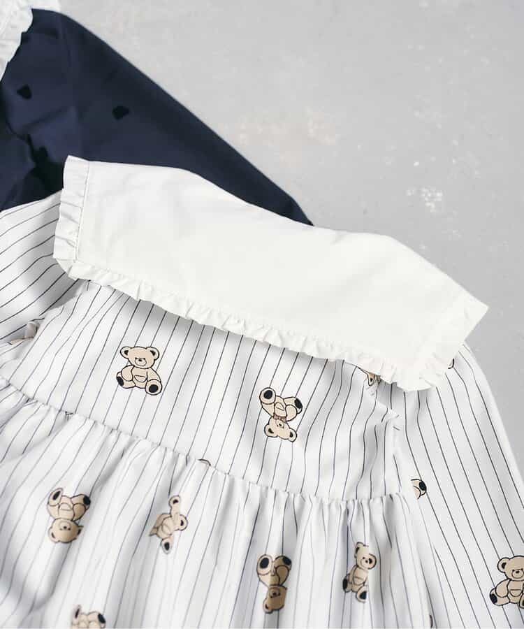 日本童裝 apres les cours x tiny bear 連第裙 90-120cm 女童款 冬季 DRESSES 面試/宴會/表演 兒童服飾